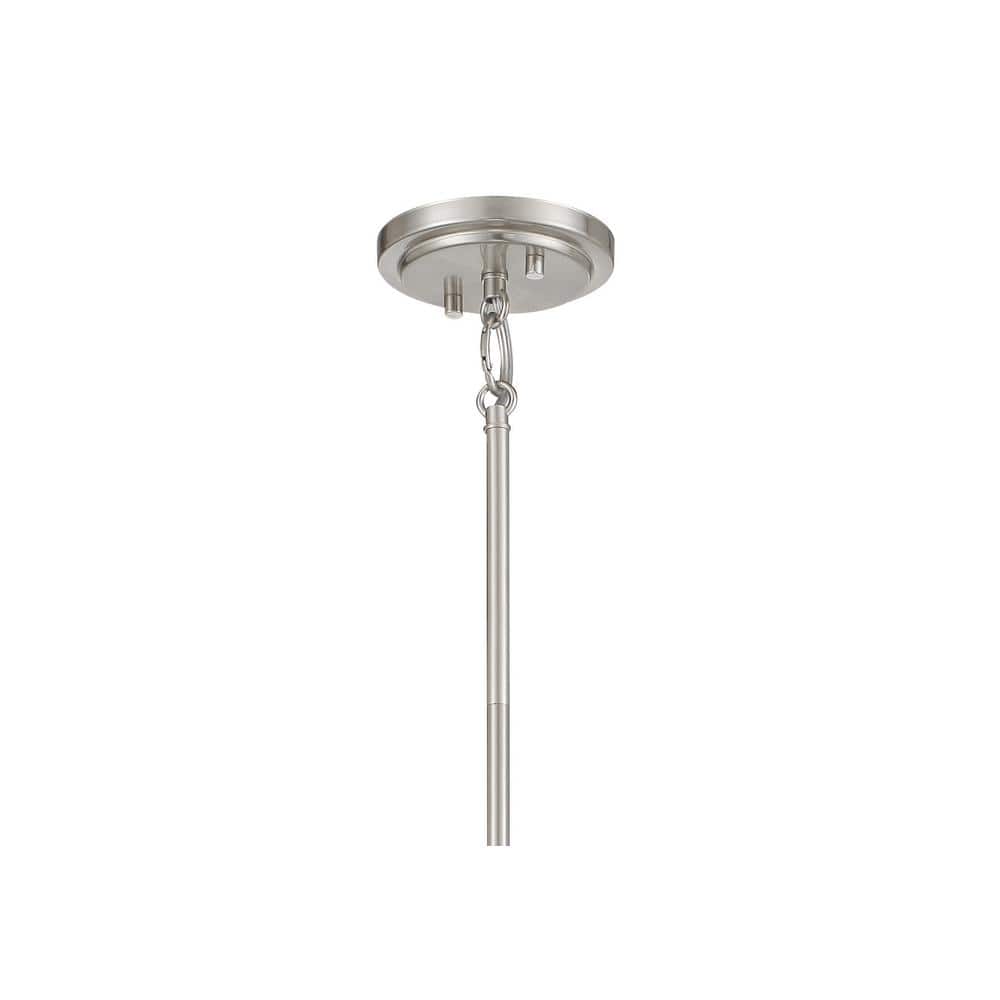 Shyloh Brushed Nickel 4-Light Island Pendant with Etched Opal Glass