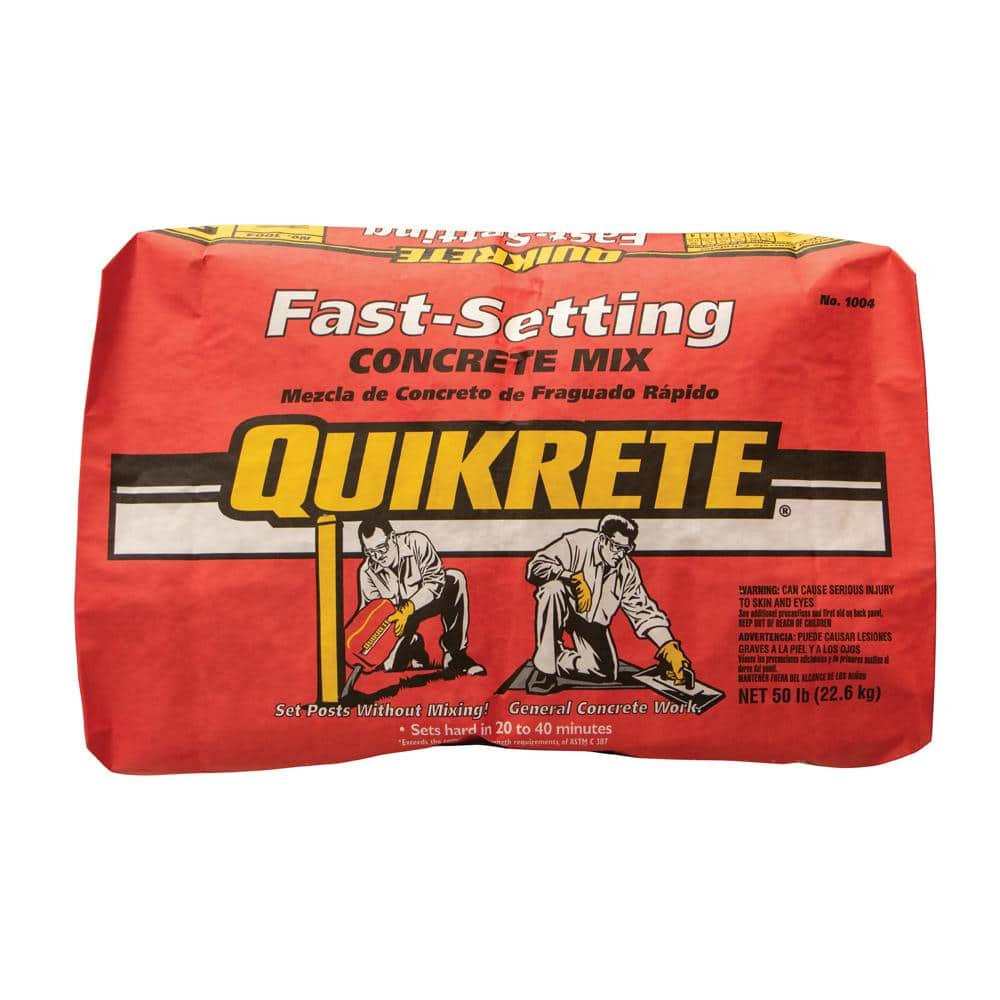 Quikrete 50 lb. Fast-Setting Concrete Mix 100450 - The Home Depot