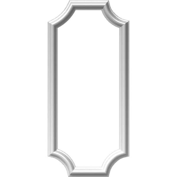 Ekena Millwork 12 in. W x 28 in. H x 1/2 in. P Ashford Molded Scalloped Wainscot Wall Panel