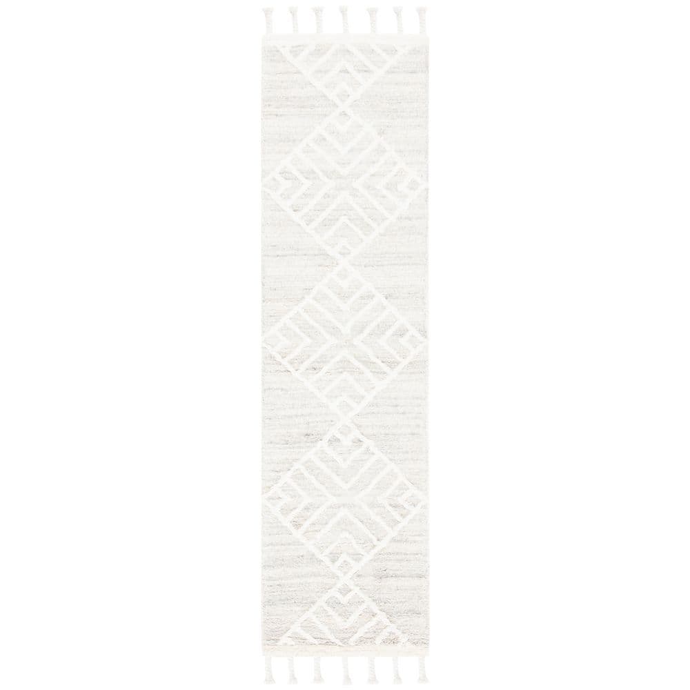 SAFAVIEH Casablanca Beige/Ivory 2 ft. x 8 ft. Geometric Runner Rug