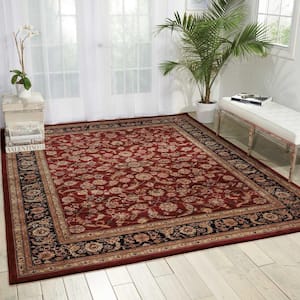 2000 Burgundy 9 ft. x 12 ft. Persian Traditional Area Rug