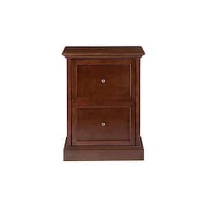 Royce Walnut Brown Wood 2 Drawer File Cabinet (23.5 in. W x 31 in. H)