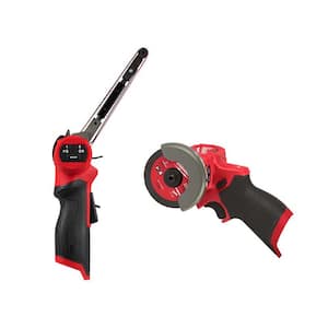 M12 FUEL 12V Lithium-Ion Brushless Cordless 1/2 in. x 18 in. Bandfile and M12 FUEL 3 in. Cut Off Saw