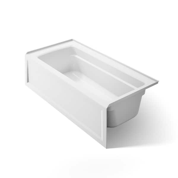 Archer 66 in. x 32 in. Soaking Bathtub with Right-Hand Drain in White