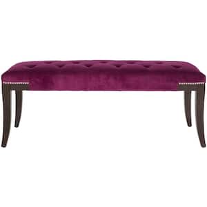 Gibbons Purple Upholstered Entryway Bench