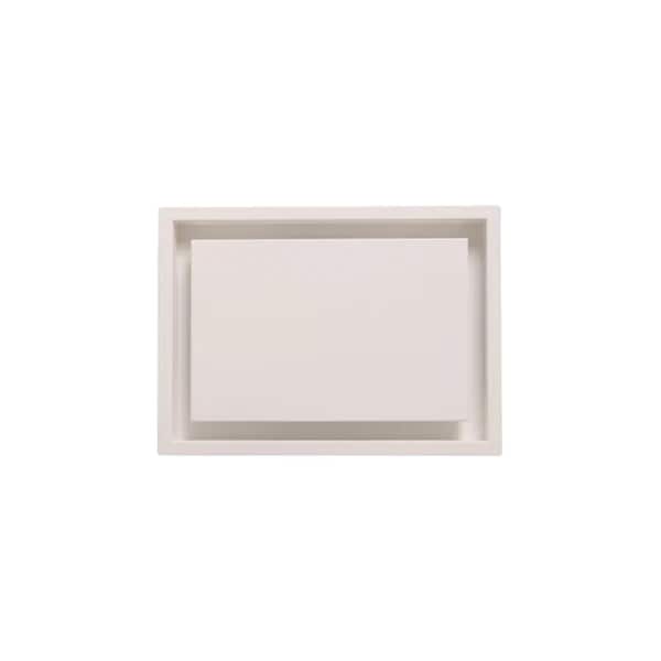 FITTES Framed Wall Vent Luxe 10 in. W. x 14 in. - White