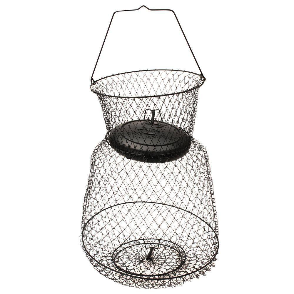 Eagle Claw 13 in. x 18 in. Medium Floating Wire Fish Basket 11052-002 - The Home Depot Eagle Claw 13 in. x 18 in. Medium Floating Wire Fish Basket 11052-002 - The Home Depot