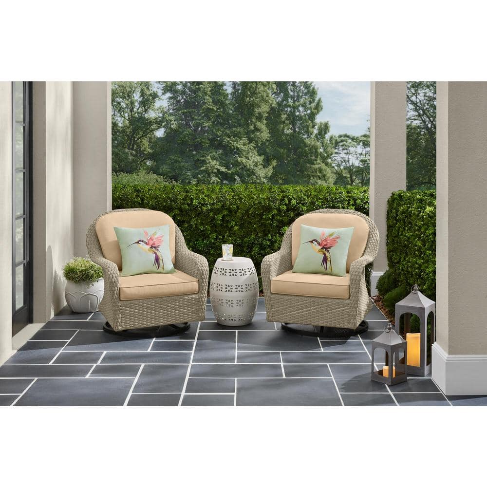 Home Decorators Collection Surrey Park Motion Club Outdoor Chair with  CushionGuard Plus Beige Cushions (2-Pack) GC-41100-ARP - The Home Depot