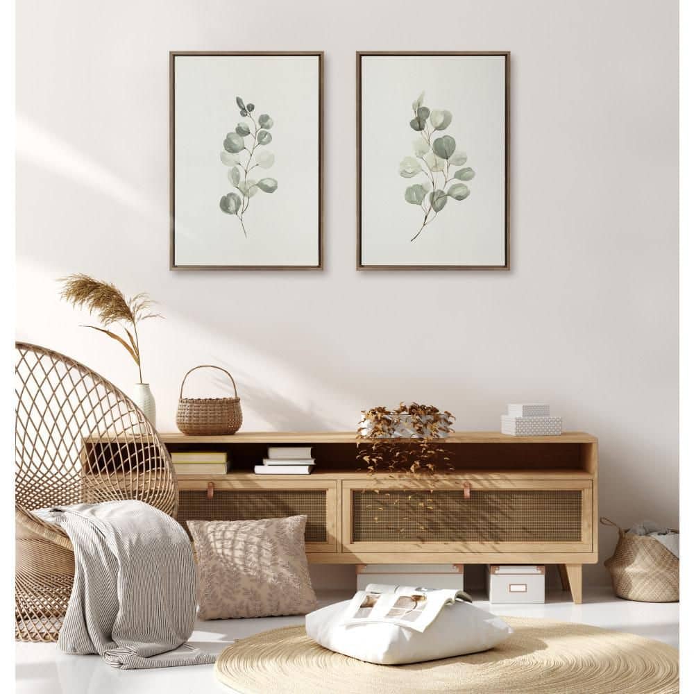 "Sylvie ""Eucalyptus"" by Maja Mitrovic of Makes My Day Happy 2-Piece Gold Framed Art Print Set 33 in. x 23 in." price history on PriceWatchPro
