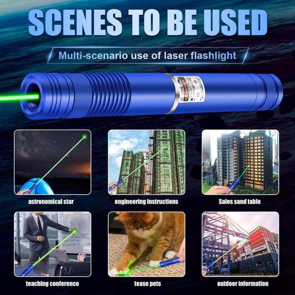 thumbnail image 2 of 9x Green Laser Pointer Pens - 1mW 532nm Visible Beam - AAA Battery (No Batt) - LAST SET 2 of 5