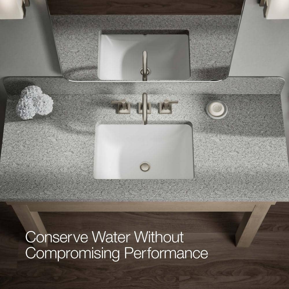 Venza Brushed Nickel Widespread Bathroom Sink Faucet with Lever Handles