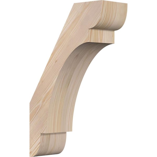 5 1/2"W x 14"D x 22"H Olympic Smooth Knee Brace, Douglas Fir