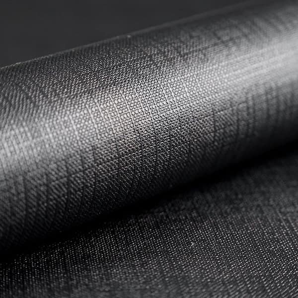Black 17.5 in. x 118 in. Peel-and-Stick Plaid Wallpaper, Textured Embossed PVC Contact Paper (Set of 2)