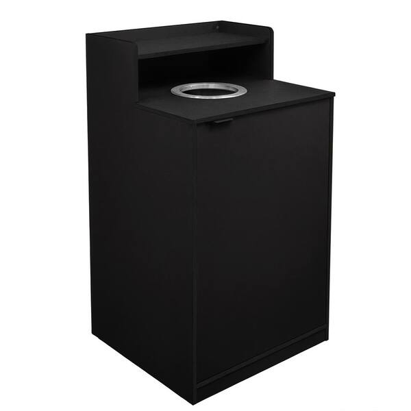 Carnegy Avenue 32 Gal. Black Indoor Trash Receptacle Lidless