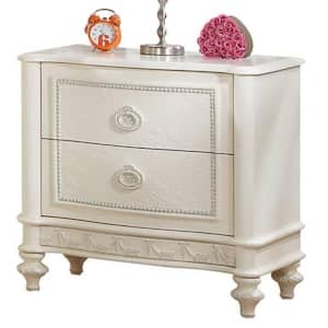 Dorothy Ivory Finish 2 16 in. W Nightstand