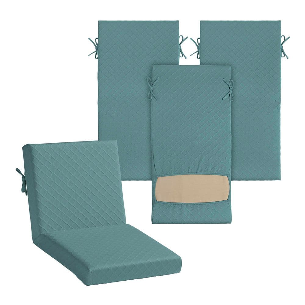 Elastic 1-PC Dining Chair Cushion Cover, Peacock Blue Green price history on PriceWatchPro