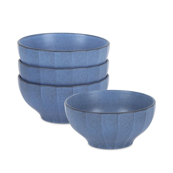 RIo 25.5 fl. oz. Blue Stoneware Cereal Bowls (Set of 4)