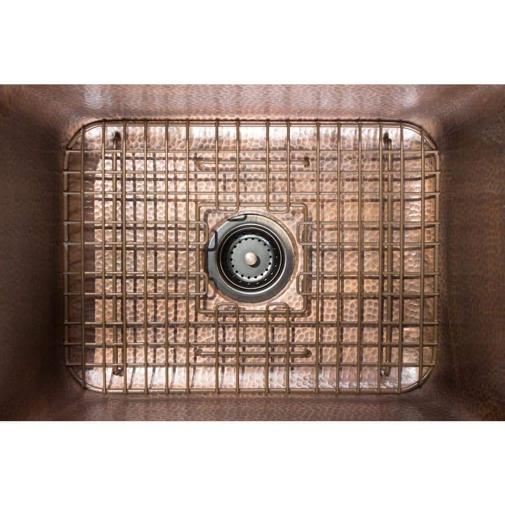 Wright Antique Brown Steel Kitchen Sink Bottom Grid