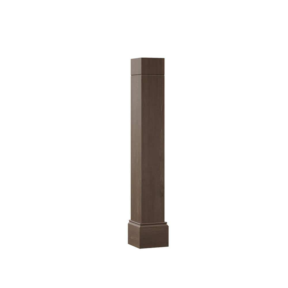 Hampton Bay 5.75 in. x 34.5 in. x 5.75 in. Decorative Corner Post in Brindle