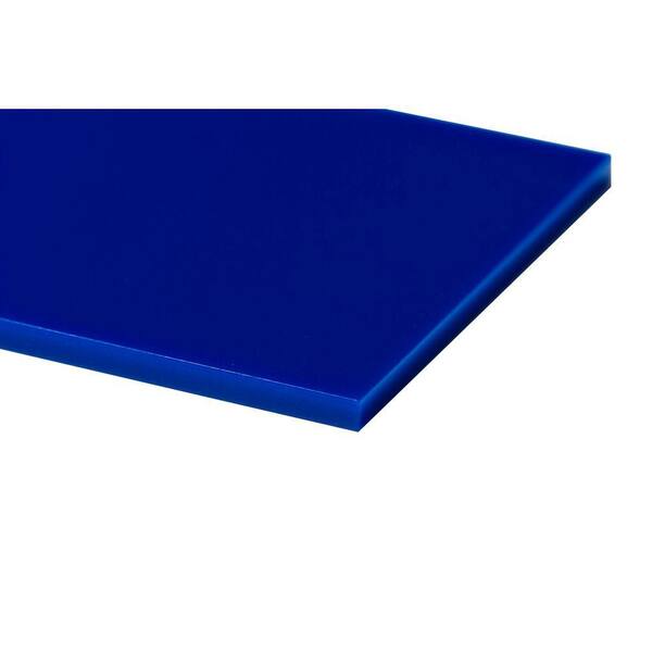 Plexiglas 48 in. x 48 in. x 1/8 in. Blue Acrylic Sheet