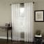 Curtainworks Soho Voile Oyster 29 In. W X 120 In. L Pinch Pleat Curtain Panel 1q80590coy