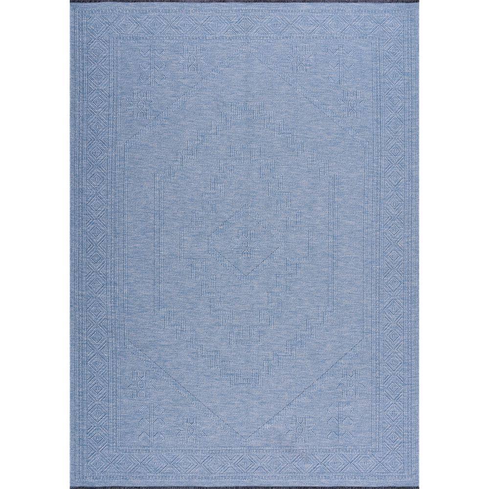 Tayse Rugs Alma Blue 8 ft. x 10 ft. Moroccan Machine Washable Indoor Area  Rug ALM2464 8x10 - The Home Depot