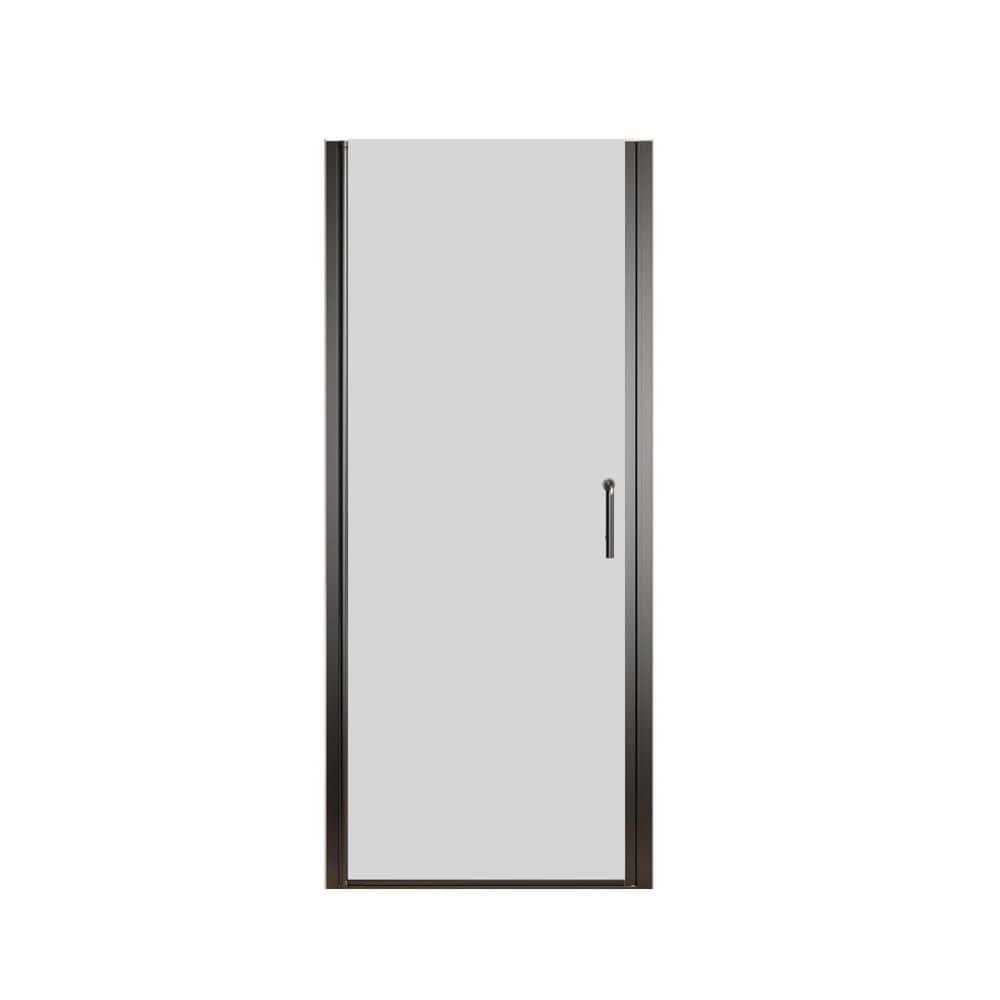 28 in. W x 72 in. H Pivot Frameless Shower Door in Matte Black with Clear Tempered Glass price history on PriceWatchPro