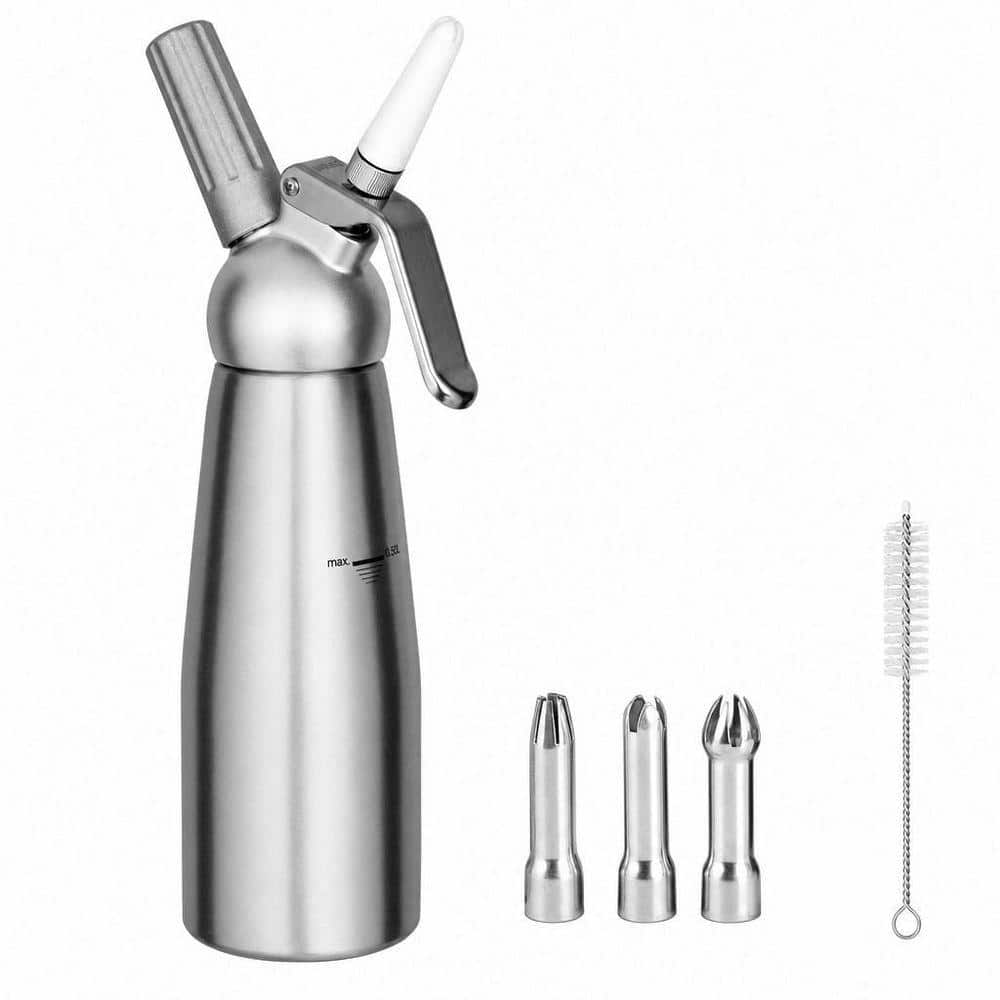 CREAM WHIPPER 500ml クリームホイッパー Wudkey Professional Aluminum Whipped Cream Dispenser, 500mL 1 Pint