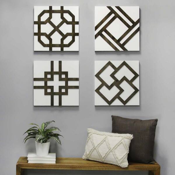 Wall Sculpture Art Decor Home Metal Wood Primitive Wooden Ornament Accent New 