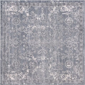 Portland Albany Blue 8 ft. x 8 ft. Square Area Rug