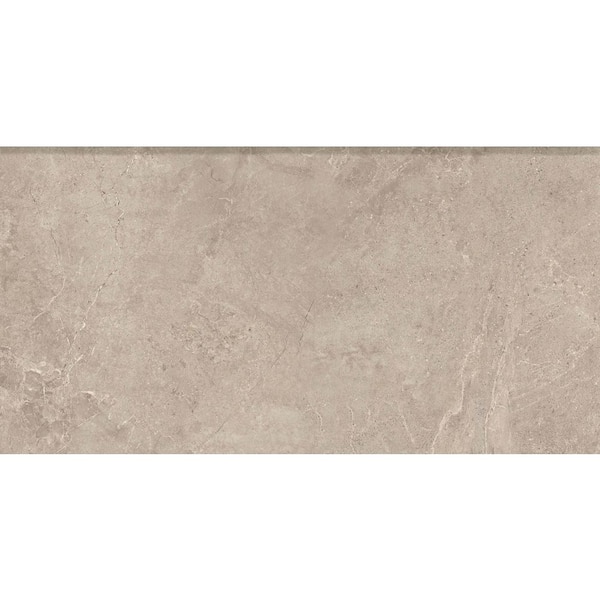Soreno Taupe 2 cm x 13 in. x 24 in. Matte Porcelain Stone Look Pool Coping Eased Edge (4.34 sq. ft./Case)