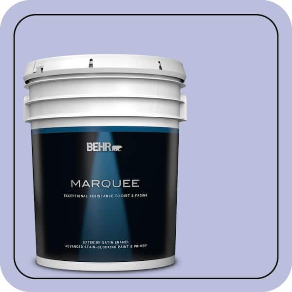 BEHR MARQUEE 5 gal. #620A-3 Rhapsody Lilac Satin Enamel Exterior Paint & Primer