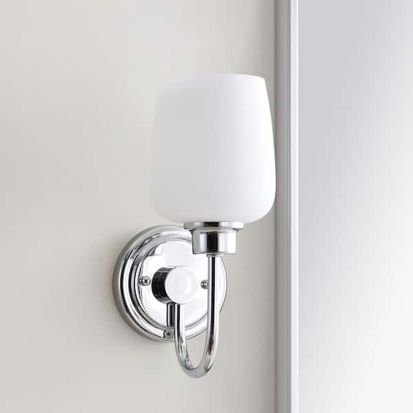 Casen 1-Light Chrome Indoor Sconce