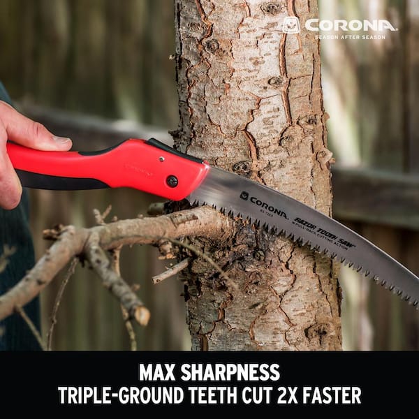 10-Inch Curved Blade Corona RS 7265 Razor Tooth Folding Pruning Saw 