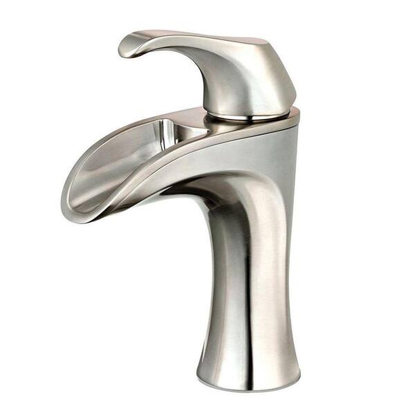 Pfister Jaida Brushed Nickel 1-handle Single Hole/4-in Centerset WaterSense Bathroom Sink Faucet with Drain