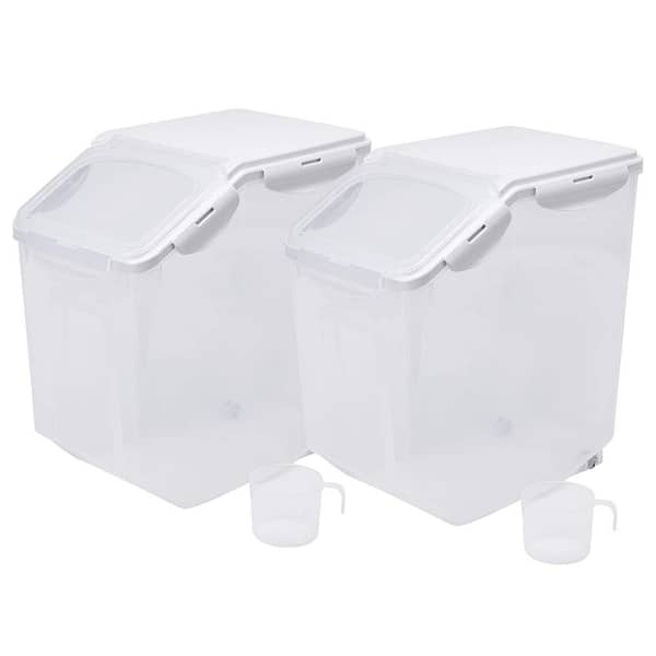 Large Airtight Food Storage Containers - Fresh 4 Pcs, 3.8 liters