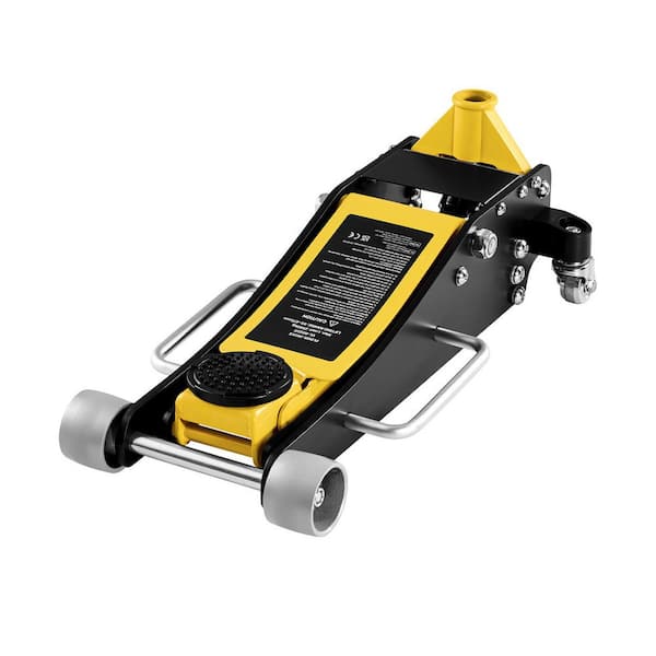 Low Profile Floor Jack, 5500 lbs. Capacity, Lifting Range 3.74-18.7 in., Aluminum & Steel Racing Floor Jack, 2025 update