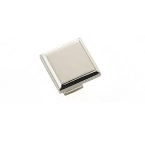 Mirabel Collection 1-1/4 in. (32 mm) x 1-1/4 in. (32 mm) Polished Nickel Transitional Cabinet Knob