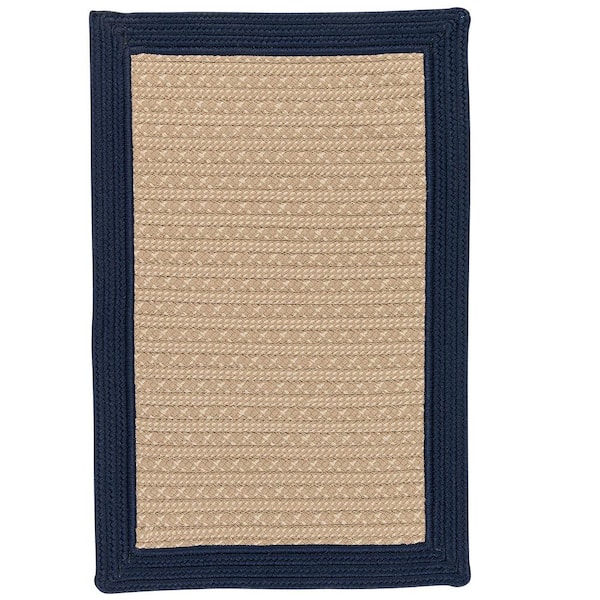Home Decorators Collection Beverly Navy 3 ft. x 5 ft. Braided Indoor/Outdoor Patio Area Rug