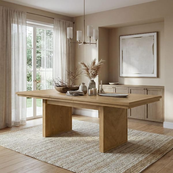 Furniture of America Reese Natural Walnut Wood 90 in. Double