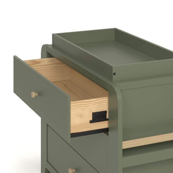 Reviews for Graco Read-with-Me Olive with Driftwood 3 Drawer 42.87 in. Wide  Dresser with Changing Topper | Pg 1 - The Home Depot