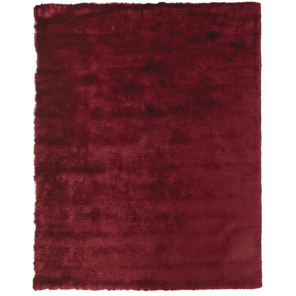 Red and Purple 2 ft. x 3 ft. Abstract Area Rug
