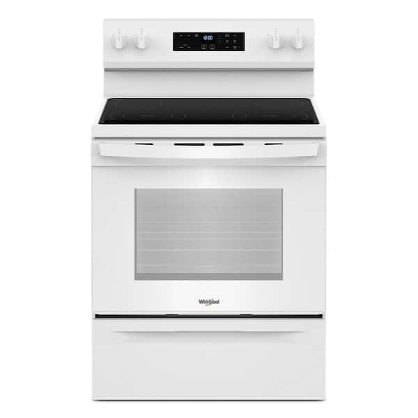 30 in. 4 Burner Element Freestanding Electric Range in White
