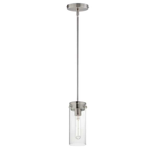 Maxim Lighting Pinn 1-Light Mini Nickel Pendant Light