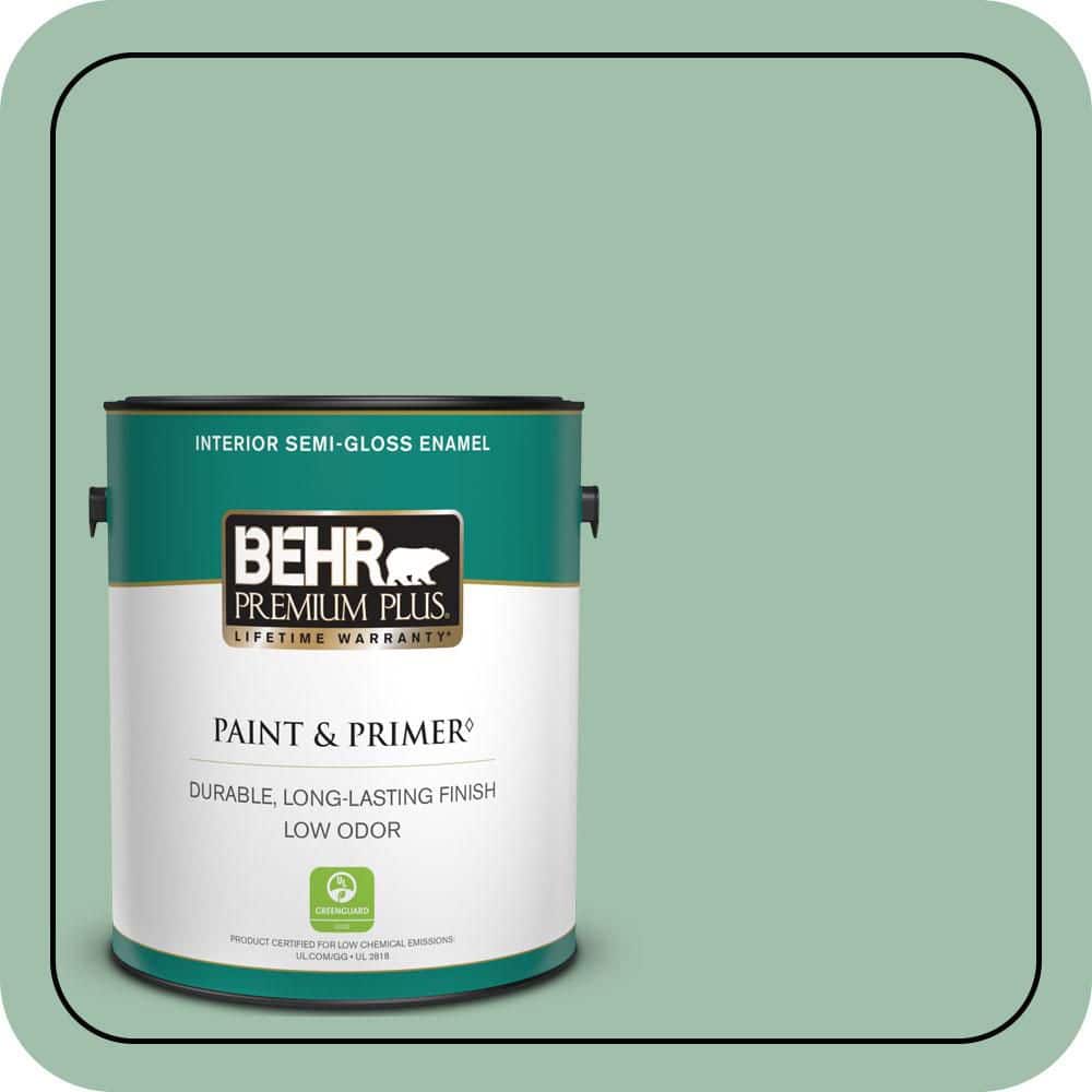 1 gal. #MQ6-13 Spring Reflection Semi-Gloss Enamel Low Odor Interior Paint & Primer price history on PriceWatchPro