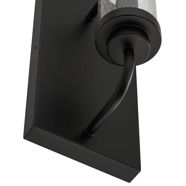 YANSUN 5 in. 1-Light Farmhouse Black Wall Sconce Vintage Vanity
