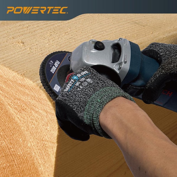 POWERTEC 4-1/2 in. x 7/8 in. Zirconia Flap Discs 40/60/80/120
