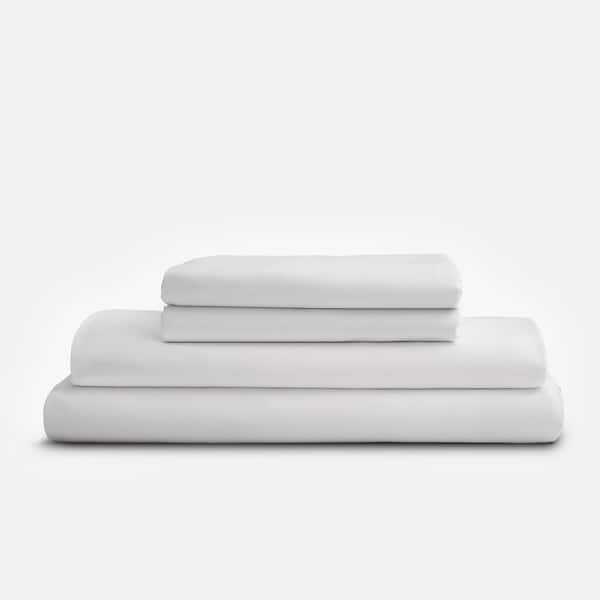 SIJO 4-Piece Snow Tencel Lyocell King Sheet Set