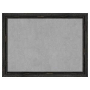 Rustic Pine Black Narrow 31 in. x 23 in Framed Magnetic Board