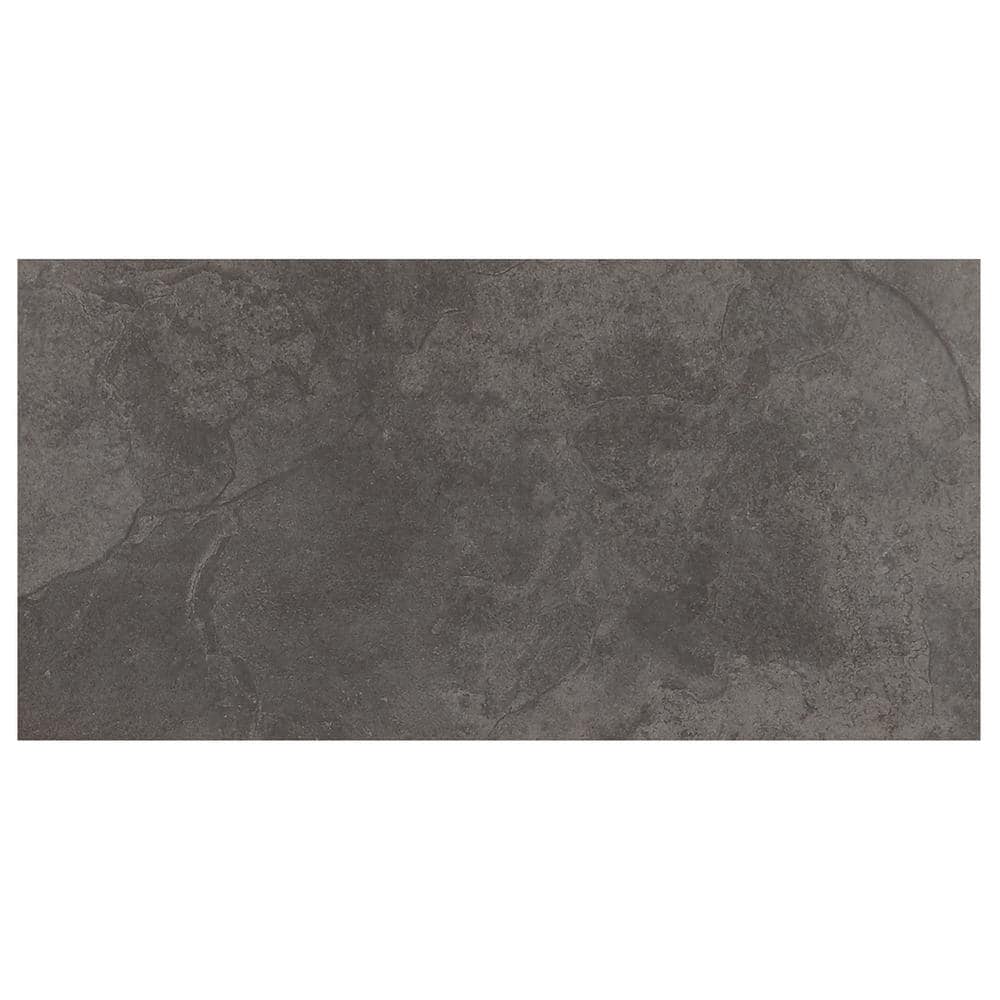 Cascade Ridge Slate 6 in. x 6 in. Glazed Ceramic Floor and Wall Tile Sample